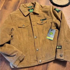 John Deere Kids' Brown Corduroy Jacket NWT size 6/7